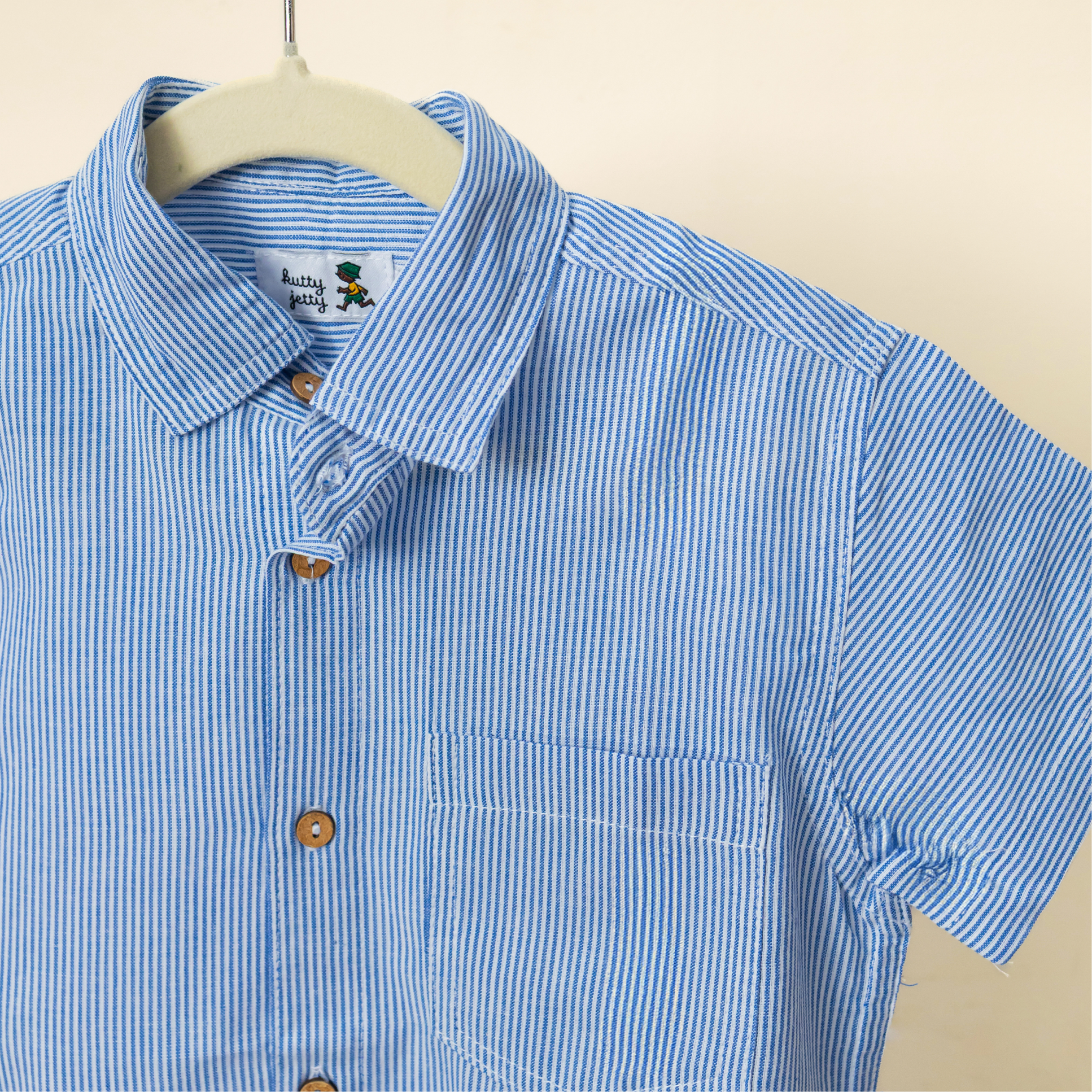 Blue & White Thin Stripes