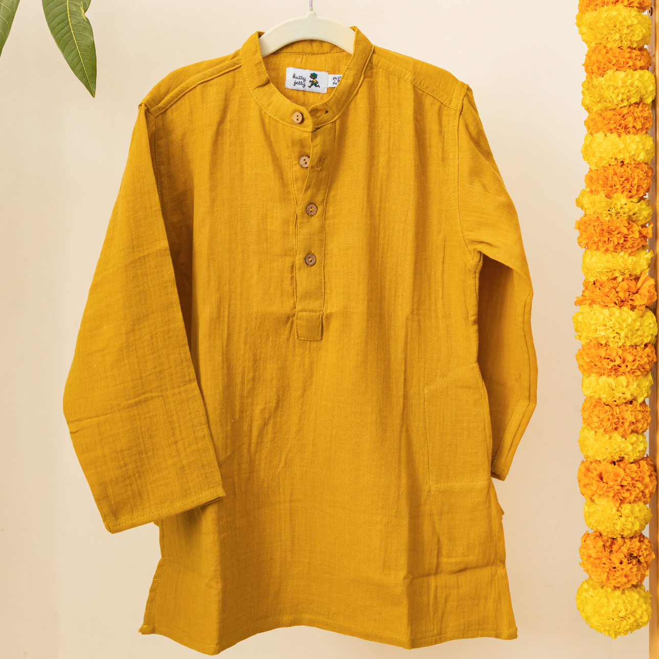 Crinkled Cotton - Mustard Yellow