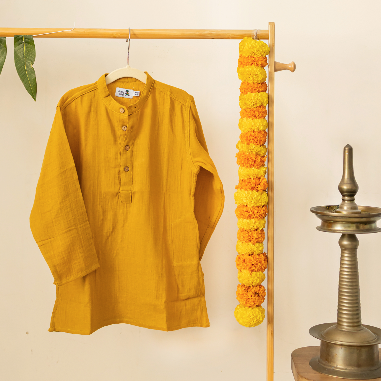 Crinkled Cotton - Mustard Yellow