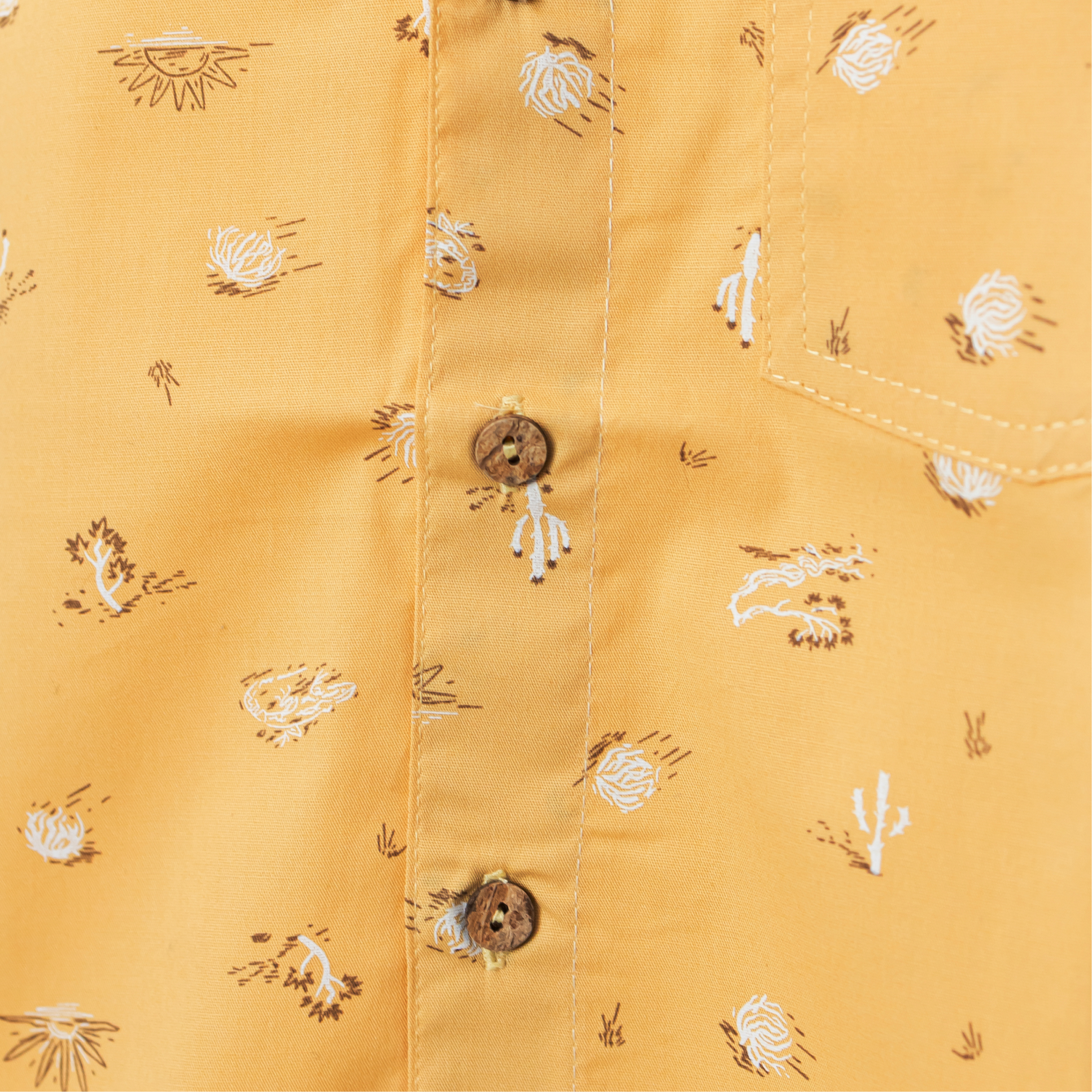 Gold with Desert Items Like Cactus